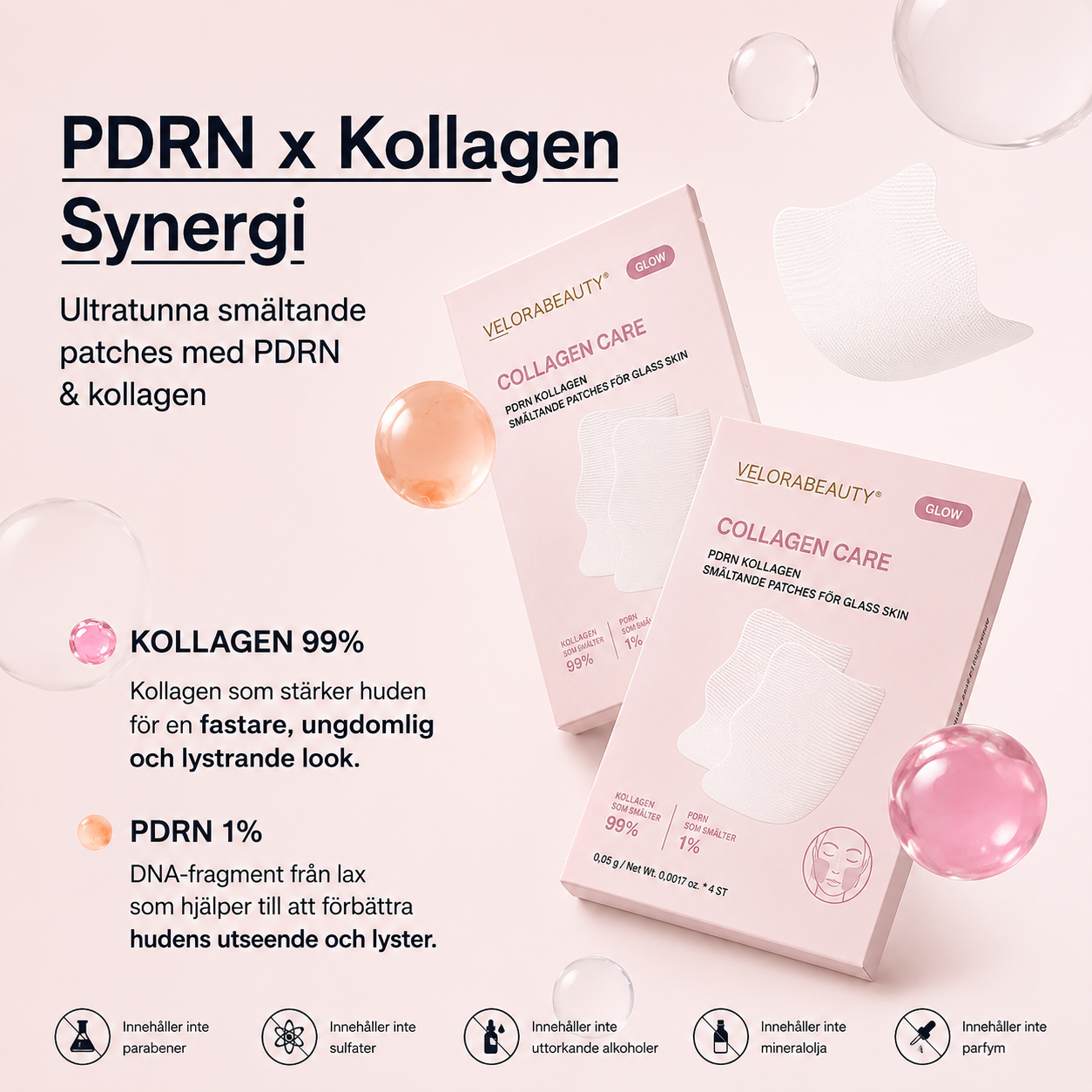 Återfuktande Kollagen Melt Patches